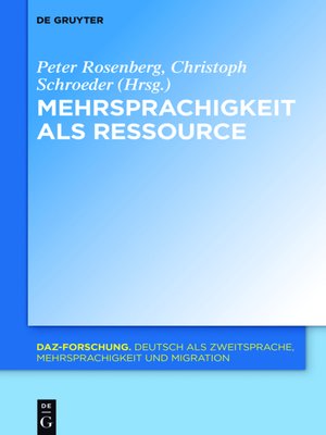 cover image of Mehrsprachigkeit als Ressource in der Schriftlichkeit
